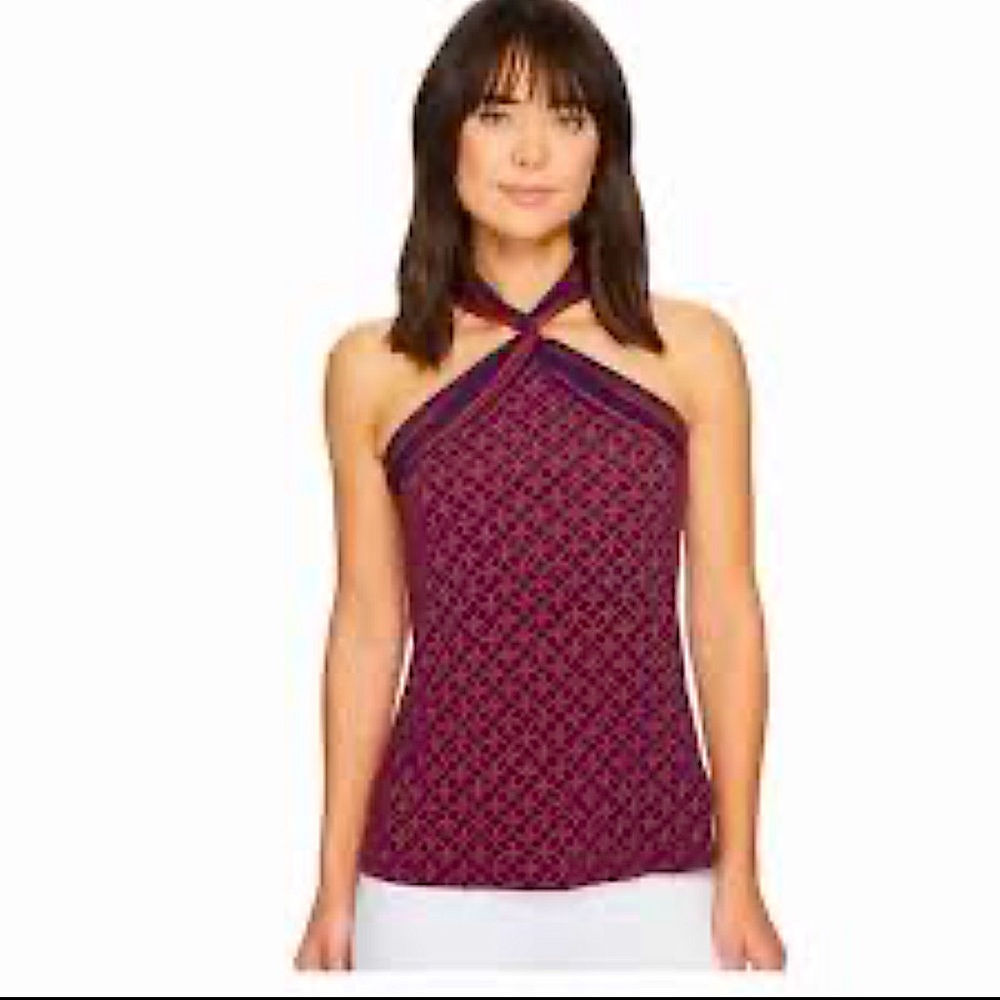 Michael Kors Nautical Twist Neck Halter Top
